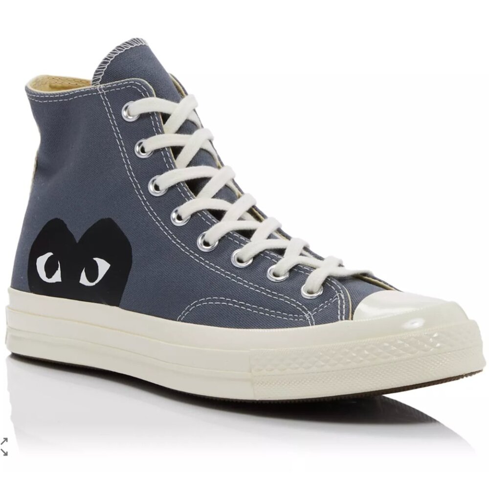 New Comme Des Garçons Play x Chuck 70 GrayHigh Top Converse size 7.5